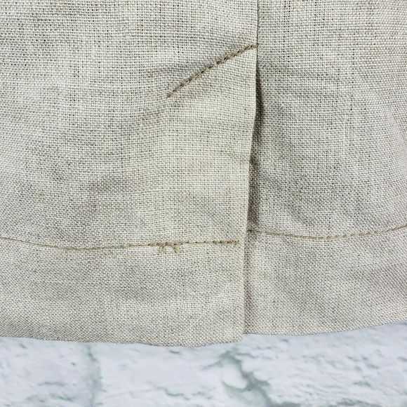 Ann Taylor Loft Linen Skirt Lined Tan Size 6 - Picture 5 of 7